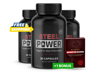 3 bottles of Steel Power - 90 day supply